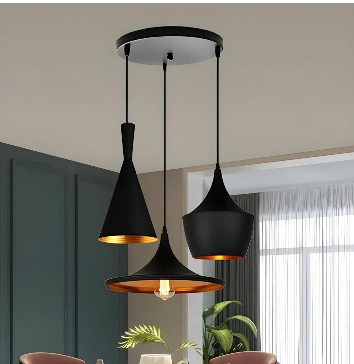 Metal Geometric Pendant Chandelier